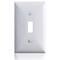 Faith Standard Size 4.53in X 2.76in Polycarbonate Thermo Plastic Light Switch Plates, 1-Gang, White, 10PK TWP1-WH-10 - alternate 5